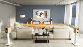 Obrazek 2 dla: Zestaw kina domowego JBL MA510 + STAGE 260F + STAGE 245C + STAGE 240B (stojaki w komplecie) + STAGE 220P  biały