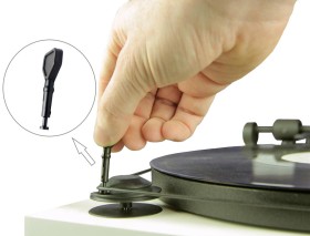 Obrazek 2 dla: Klucz do zakładania paska napędowego oraz zmiany prędkości obrotowej gramofonu (umożliwia łatwą zmianę prędkości od 33 do 45)