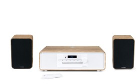 Obrazek 2 dla: Zestaw audio Thomson MIC301IBT + WS602DUO z radiem FM CD/MP3/USB i Bluetooth