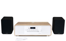 Obrazek 2 dla: Zestaw audio Thomson MIC301IBT + WS600DUO z radiem FM CD/MP3/USB i Bluetooth