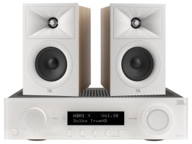 Obrazek dla: Zestaw stereo audio JBL MA310 + STAGE 250B do muzyki, filmów i gier, 2.0 LATTE
