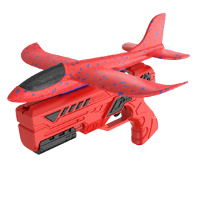 Obrazek dla: Pistolet wyrzutnia samolotów styropianowa czerwona