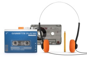 Obrazek dla: Bigben BTTAPEBL  odtwarzacz kaset Walkman z Bluetooth i wbudowanym głośnikiem