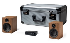 Obrazek dla: Zestaw podróżny ProJect TRAVEL SET – Praktyczny system audio w opakowaniu podróżnym/prezentowym, czarny + orzech