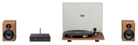 Obrazek dla: ProJect STEREO SET E PHONO  Minimalistyczny system audio z gramofonem, drewno
