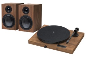 Obrazek dla: Zestaw HiFi ProJect JukeBox E1, drewno  kompletny system audio stereo z gramofonem