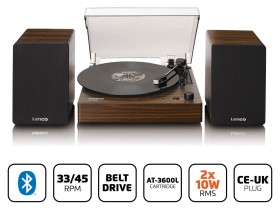 Obrazek dla: Lenco LS200WD  gramofon z osobnymi głośnikami i Bluetooth