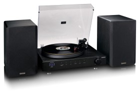 Obrazek dla: Audiofilski gramofon HiFi Lenco LS700BK z wkładką Ortofon 2M Red, dwoma głośnikami o mocy 100W i funkcją Bluetooth