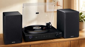 Obrazek 2 dla: Audiofilski gramofon HiFi Lenco LS700BK z wkładką Ortofon 2M Red, dwoma głośnikami o mocy 100W i funkcją Bluetooth