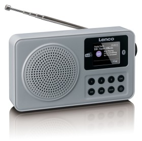 Obrazek dla:  Przenośne radio cyfrowe DAB+ FM z Bluetooth w kolorze szarym LENCO PDR034GY 