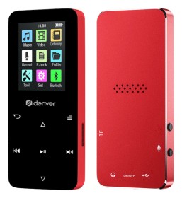 Obrazek dla: Odtwarzacz MP4 z Bluetooth Denver MP1830R RED