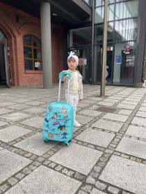 Obrazek 2 dla: Walizka podróżna na kółkach Psi Patrol  turkusowa duża