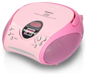 Obrazek dla: Lenco SCD24 Pink  przenośne radio stereo FM z odtwarzaczem CD