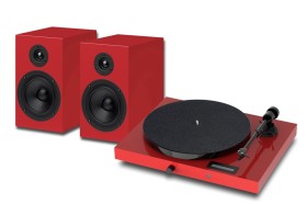 Obrazek dla: ProJect JukeBox E1 HiFi Set Red  Kompletny system audio stereo z gramofonem