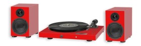 Obrazek 2 dla: ProJect JukeBox E1 HiFi Set Red  Kompletny system audio stereo z gramofonem