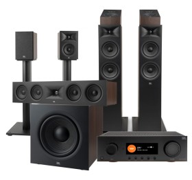 Obrazek dla: JBL system kina domowego5.1.2 Dolby ATMOS MA7100HP + STAGE 260F + 245C + 240B + stojak na kolumny + 240H +220P CZARNY