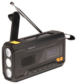 Obrazek dla: Denver SCD2033 – radio FM/DAB+ z Bluetooth, zasilaniem solarnym/dynamowym/bateryjnym