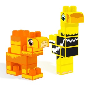 Obrazek 2 dla: Baby Blocks Safari klocki struś i wielbłąd